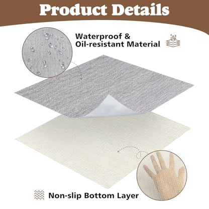 72" x 60" Craft & Painting Floor Mat, Extra Large Waterproof Splat Mat with Non-Slip Underlay, Washable Mess Mat for Arts, Crafts, Painting and Playdough