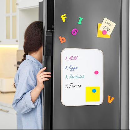 VUSIGN Small Dry Erase White Board, 8.5 x 11 Inches Mini Whiteboard, Magnetic Board for Wall, Fridge, Locker, Gold - color: Gold