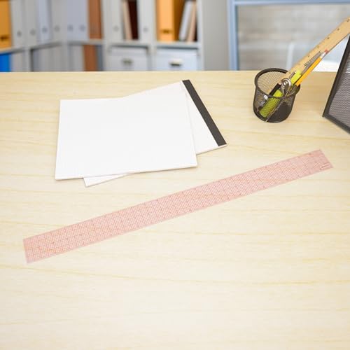 Westcott Ruler 8ths Graph Ruler, Zero-Centering Scale, Translucent Laminated Construction, Back-to-School, School Supplies, Classroom Supplies, 2 x 24-Inch