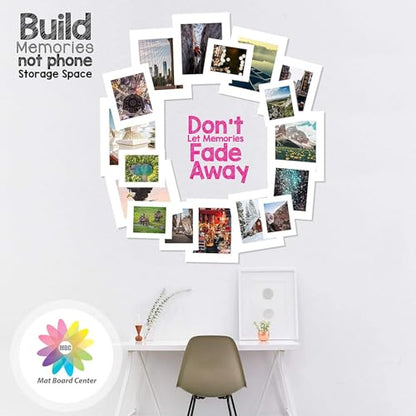 Mat Board Center, Pack of 10 4x6 White Uncut Mat Boards, Acid Free, 4-Ply Thickness, White Core, Great for Pictures, Photos, Framing Backing - size: 4x6