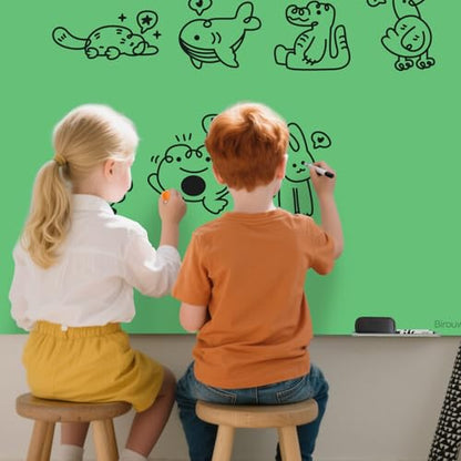 Magnetic Glass Dry Erase Board - White Board 48 x 36 Inch Wall Mounted Glass Whiteboard, Large Frameless Glass White Board for Wall Office, Home & School, Green - color: Green, size: 48"W x 36"H