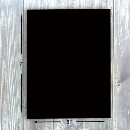 Hamilco Black Colored Cardstock - Blank Note Greeting Invitations & Index Cards - 5 x 7" 65 lb cover Scrapbook Paper - 100 Pack - color: Black