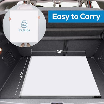 Magnetic White Board Dry Erase Board for Wall，72" x 40" Wall-Mounted Aluminum Frame Marker Board, Foldable Portable Whiteboard with a Long Pen Tray for School, Classroom, Office & Home - size: 72"W x 40"H, style: Style B