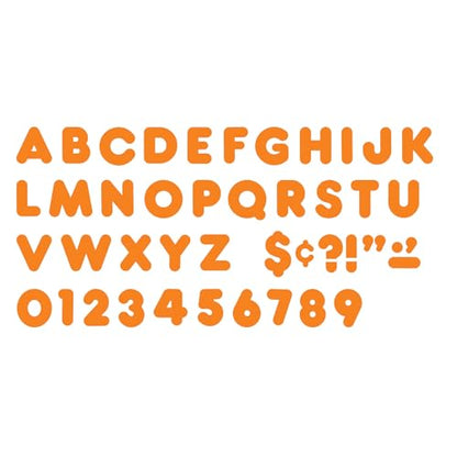 Trend Orange 4" Casual Uppercase Ready Letters, Bulletin Board Decor, 4-Inch, 72 Pieces