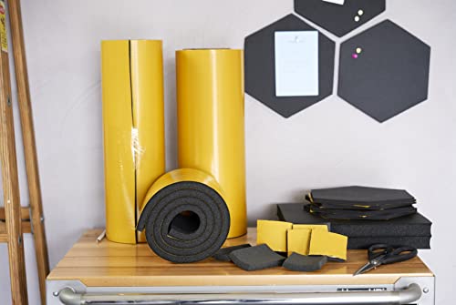 by Big UGGLY High-Density Foam Panels, Closed-Cell Insulation Foam Pads, Black, 12" X 12" X 1" (2 Pack)