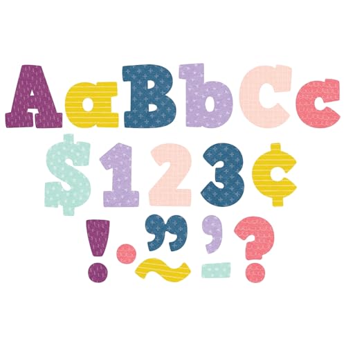 Teacher Created Resources Oh Happy Day Bold Block 4" Letters Combo Pack (TCR9037)