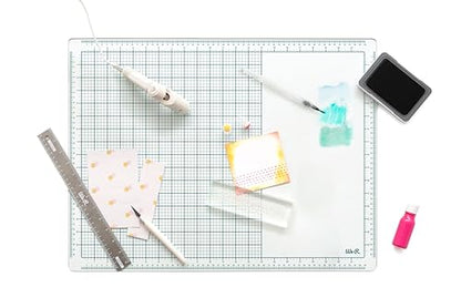 We R Memory Keepers, Glass Mat, 16 inches x 22 Inches, Heavy Duty, Perfect for Cutting, Paint Mixing, Scrapbooking, Crafts and More