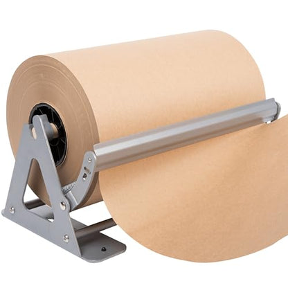 DIY Crew 12 Inch Paper Roll Dispenser and Cutter - Heavy-Duty Wall Mountable, Non Slip Tabletop - Kraft, Freezer, Butcher Paper - Up to 1000ft Rolls - color: Silver, size: 12"