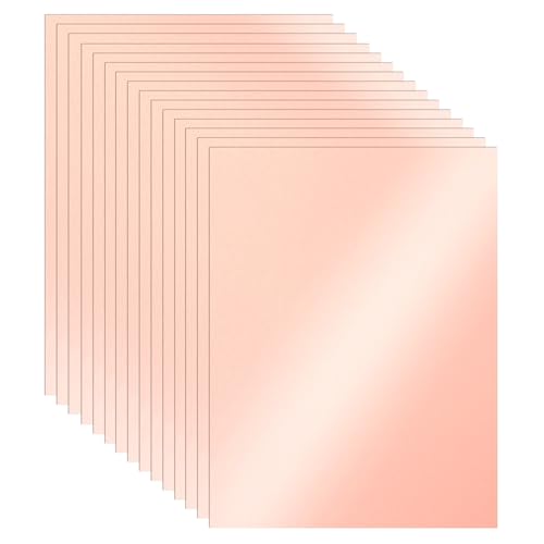 Guakicae 100 Sheets Pink Shimmer Cardstock 8.5 x 11 Scrapbooking Paper, 250gsm/92lb Heavyweight Glossy Paper Card Stock for DIY Making Cards, Wedding, Greeting Cards, Invitations, Party Decorations - color: Pink, size: 100 Sheets