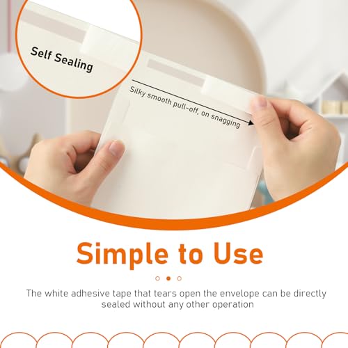 Guakicae 100 packs Cream Greeting Cards and Envelopes 4 x 6 Heavyweight Folded Off White Cardstock and A4 Envelopes Printable Self Seal for Wedding Invitations, Festival Blessing - color: Off White, size: 4x6-100pcs