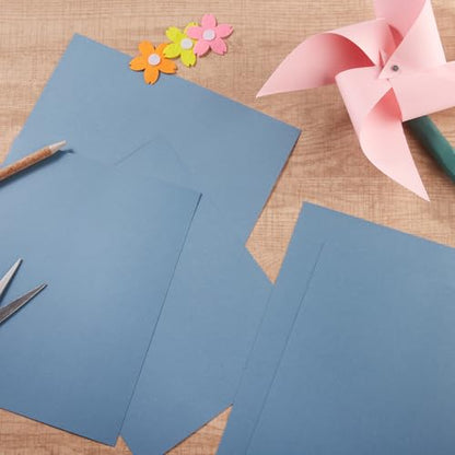 30 Sheets Cardstock Paper 8 1/2 x 11 Inches, Dusty-Blue | For Crafts and Invitations - color: Dusty-Blue