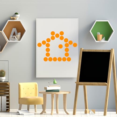 1400 PCS Orange Circle Dot Stickers 3/4" Round Color Coding Label Stickers - color: Orange