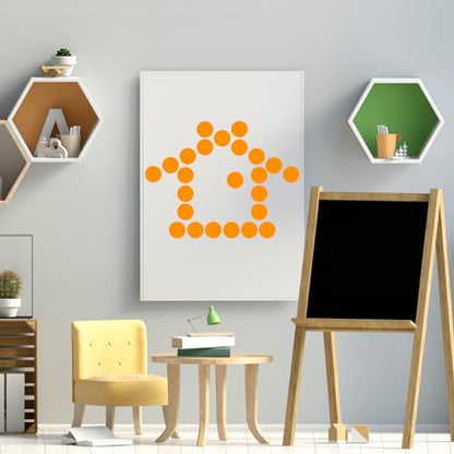 1400 PCS Orange Circle Dot Stickers 3/4" Round Color Coding Label Stickers - color: Orange