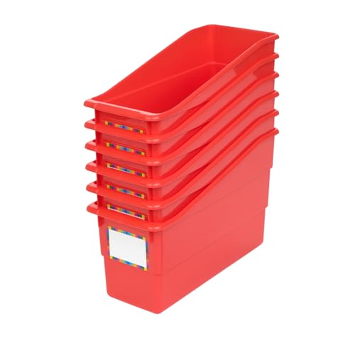 Really Good Stuff Durable Book & Binder Holders - 6 Pack - Red - color: Red