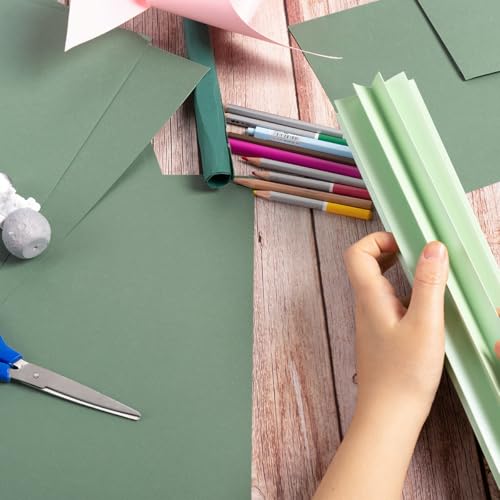 30 Sheets Cardstock Paper 8 1/2 x 11 Inches, Sage Green | For Crafts and Invitations - color: Sage Green