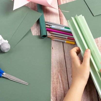 30 Sheets Cardstock Paper 8 1/2 x 11 Inches, Sage Green | For Crafts and Invitations - color: Sage Green