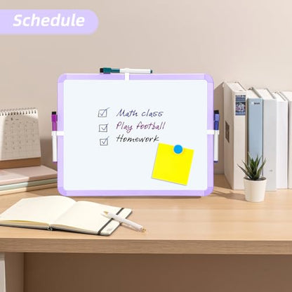 VUSIGN Small White Board Dry Erase, Purple - color: I-purple