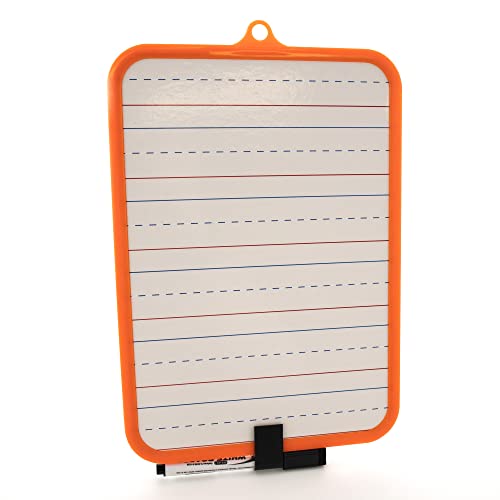 BAZIC 7.4" X 10.3" Double Sided Dry Erase Learning Board w/Marker