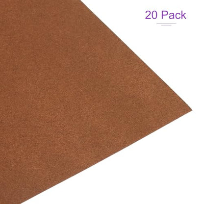 DMiotech 20 Pack Sanded Pastel Papers 10 x 15 Inch, Brown Pastel Papers 160GSM Art Cardstock Papers for Artists Crayons Charcoal DIY Crafts - color: Brown, size: 10 x 15 Inch