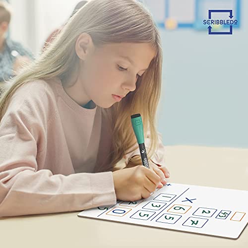 2 Pack Dry Erase Long Multiplication Board 9"x12" Double Sided Practice Whiteboard with 2x1 & 2x2 Digit Multiplication for Home, School, Classroom, Kids, Students Math Manipulatives Lapboard - style: 2 Boards
