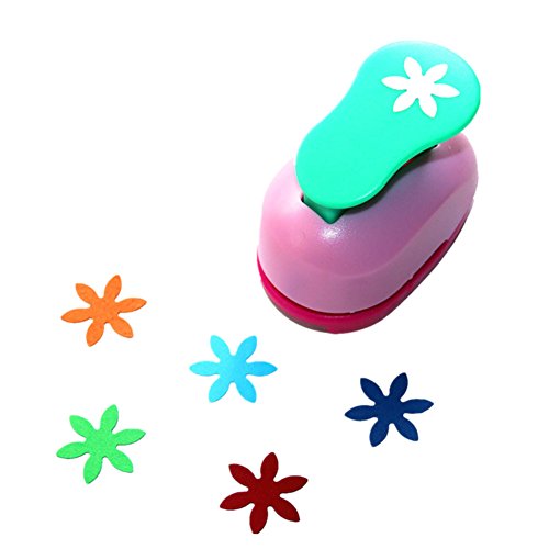 ODETOJOY Handheld Scrapbooking Punch Cutters Clearance Engraving Album Cards Paper Crafts Puncher Hole Punches Supplies with Shape (Flower) - size: Flower