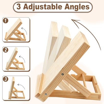 Tabletop Wooden Easel Stand, Adjustable Art Easel for Painting, Drawing, Sketching, Canvas, Books & Artwork Display