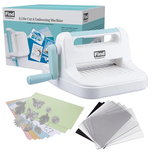 Manual Die Cutting Machine,Embossing Machine for Card Making Crafting, 6" Openning(Gift Box) - size: 6 inch Blue