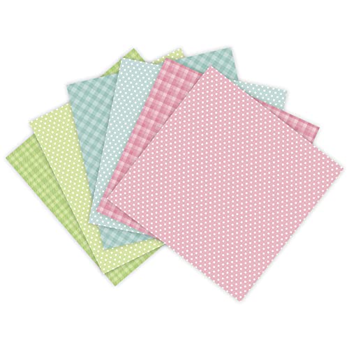24 Sheets 6"x6" Pink Spring Scrapbook Paper - Single-Sided Pattern Decorative Paper | Scrapbook Supplies & Card Making Supplies for DIY Album, Hand Account & Travel Diary Craft Projects