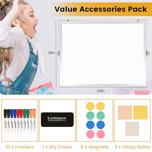 White Board with Stand, 24" x 18" Double-Sided Desktop Dry Erase Board, Portable Magnetic Whiteboard Easel for Kids Office Home School - size: 24"W x 18"H