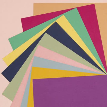 Craftelier - Pack of 5 Double Sided Canvas Texture Cardstock | Perfect Material for Scrapbooking and Craft Projects | Weight 216 grams | Size 30,48 x 30,48 cm (12" x 12") - Vanilla Colour - color: Vanilla
