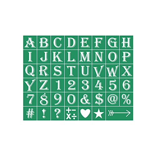 DGAGA Silk Screen Stencils Alphabet Self Adhesive Stencils Reusable Letters Chalk Silk Screen Stencils for DIY T-Shirt Canvas Home Decor, painting on wood - color: 42 Alphabet