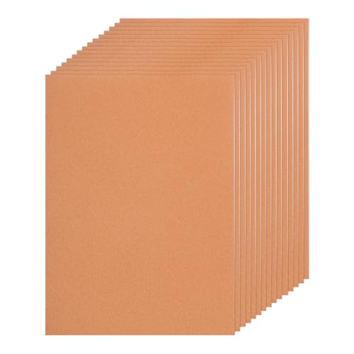 MECCANIXITY 20 Sheet Orange Glitter Card Stock, 8"x11" A4 Shimmer Paper,250gsm One-sided Cardstock for DIY Crafts, Scrapbooking, Party Decorations, Invitations - color: Orange
