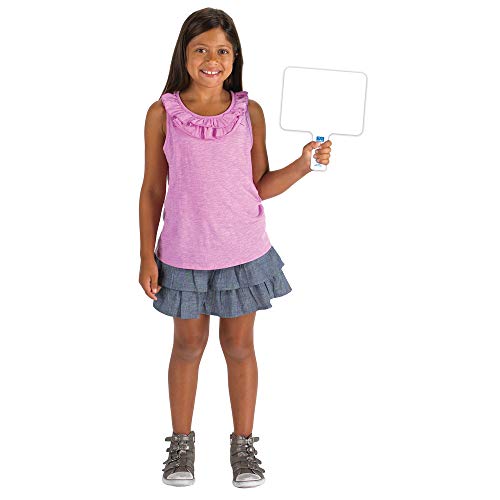 EAI Education Double-Sided Dry-Erase Paddles: Rectangular - Set of 10