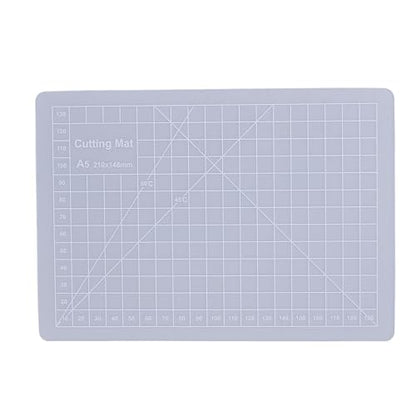 Keenso Crafts Transparent Non Slip Cutting Mat for Precise Crafting Writing Painting for Students Composite PVC (A5 Size) - size: 8.3"L x 5.9"W