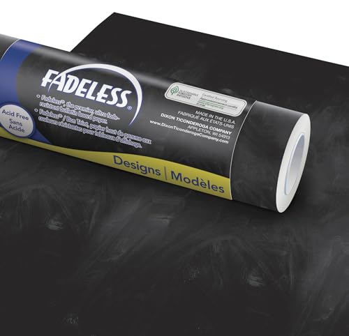 Fadeless Bulletin Board Paper, Fade-Resistant Paper for Classroom Decor, 48” x 50’, Chalkboard, 1 Roll - color: Chalkboard, size: 48" x 50'