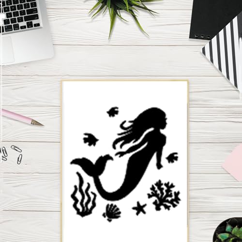 6Inch Stencils for Painting,20Pcs Summer Beach Sea Painting Stencils for Birthday Gifts,Large Reusable Painting Templates for DIY Crafts Scrabooking Painting on Wood Wall Art Decor - size: 6 Inch Summer Sea Painting Stencils