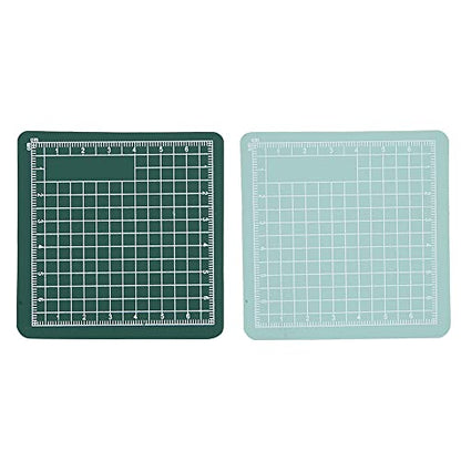 2pcs 8x8cm Mini Cutting Mat, Self Healing PVC Pad for DIY Craft, with Non Slip Surface for Writing Painting Carving