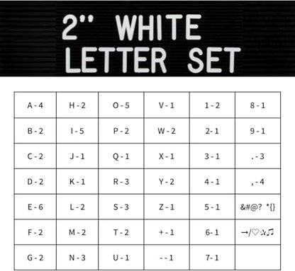 2 Inch Letters for Letter Board (Board Not Included), 93 Pieces Including Characters, Numbers & Symbols, Large Black Plastic Letters for Changeable Message Board Signs, Letters Only (Shocking Pink) - color: Shocking Pink
