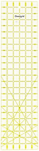 Omnigrid 6" x 24" Rectangle Quilting and Sewing Ruler - size: 6" x 24"