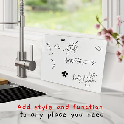 Board Geeks Mini Dry Erase Board for Kids, 3-Pack - 9x12-Inch Small White Boards for Students and Teachers - Double-Sided, Portable, and Easy-to-Clean Writing Boards for Classroom, Office, or Home - size: 3 Pack (12"W x 9"H)
