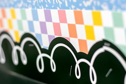 Teacher Created Resources Cool for School Checkers Straight Rolled Border Trim - 50ft - Decorate Bulletin Boards, Walls, Desks, Windows, Doors, Lockers, Schools, Classrooms, Homeschool & Offices
