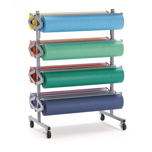 Colorations Dual Surface Paper Roll Classroom Supplies for Arts and Crafts Flame Red (36" x 1000') - DSFR - color: Flame Red