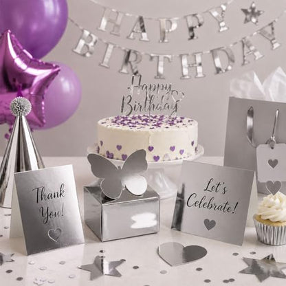 25 Sheets Metallic Silver Cardstock Paper Cardstock 8.5 x 11 Shimmer Sheets 250gsm/92lb Heavyweight Scrapbook Paper for Certificates, Invitations, Greeting Cards, Crafts, Graduations (Sliver) - color: Silver