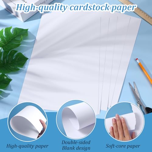 100 Sheets 8.5" x 14" White Cardstock, 65lb/180gsm Legal Size Card Stock Printer Paper Heavyweight Cardstock for Arts Crafts, DIY Cards, Invitations, Menus, Brochures, Posters