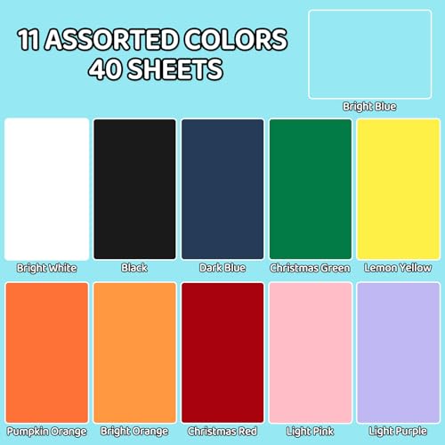 Cardstock 8.5 X 11, 40 Sheets Light Blue Card Stock, 65lb/ 180gsm Copy Paper, Cardstock Printer Paper for Art, Drawing, Invitations, DIY Cards, Craft, Construction, School & Office Supplie - color: Light Blue, size: 40Sheets