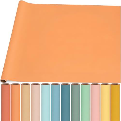 Breling 12 Rolls Colored Bulletin Board Paper 4 x 12 ft Fade Resistant Bulletin Board Paper Roll Bulk for Art Background Decor Drawing Craft Painting(Bright Color) - color: Bright Color