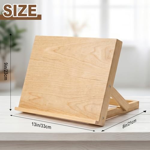 Tabletop Wooden Easel Stand, Adjustable Art Easel for Painting, Drawing, Sketching, Canvas, Books & Artwork Display