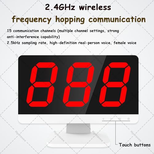Game Answer Buzzer, Wireless Quiz Game Buzzer Set, 1 Host Monitor + Buzzers Buttons, 3 Answering Modes & 4 States, for Game Show, Family Classroom (8Buttons) - size: 8Buttons