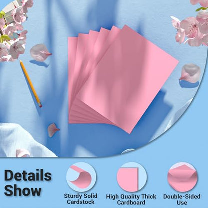 Cardstock 8.5 x 11, Thick Printer Paper 75 lb/200 gsm, 40 Sheets Card Stock Pink, Heavy Card stock, Art CardStock Paper for Invitations, Diy Cards, Business Cards, Menus, Crafts, Drawing etc - color: Pink, size: 8.5x11 IN-40 Sheets