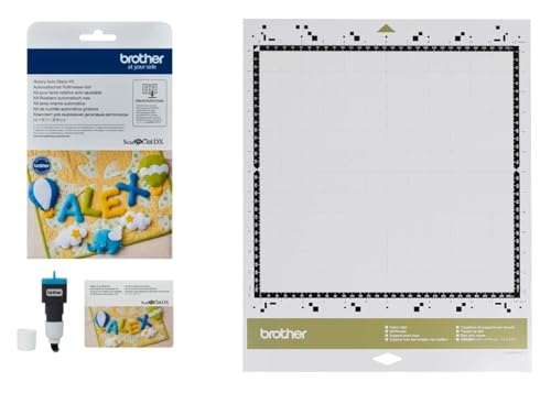 Brother ScanNCut DX Rotary Auto Blade Kit CADXRBKIT1 and Fabric Mat CADXMATF12 - style: Fabric Mat + Rotary Blade
